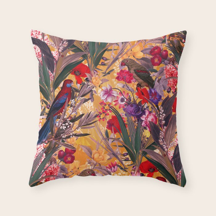 Floral and Birds XXVIII Throw Pillow Gallery Image 6