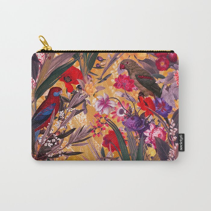 Floral and Birds XXVIII Carry All Pouch Gallery Image 1