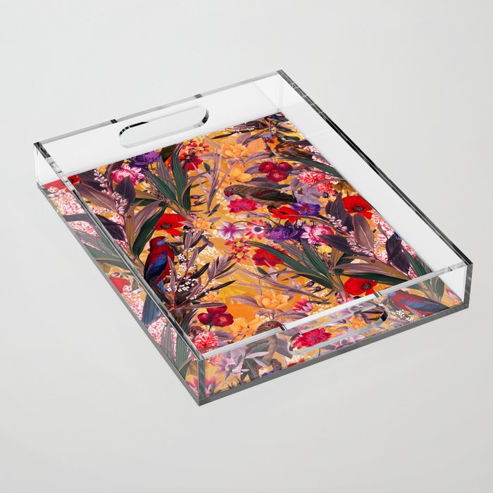 Floral and Birds XXVIII Acrylic Tray Gallery Image 1