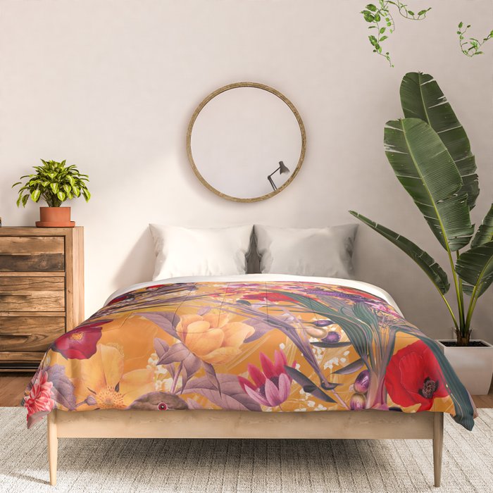 Floral and Birds XXVIII Comforter Gallery Image 3