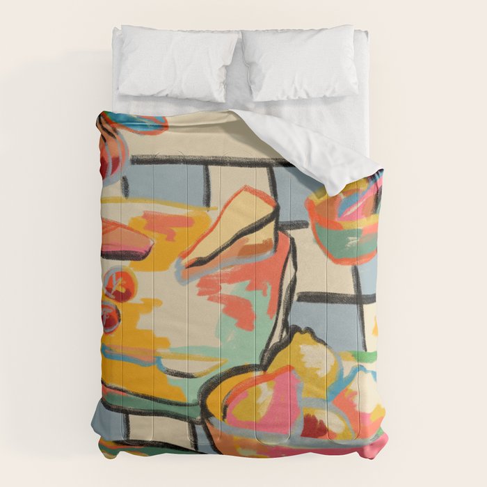 BREAD AND PASTA LOVE  Comforter Gallery Image 6