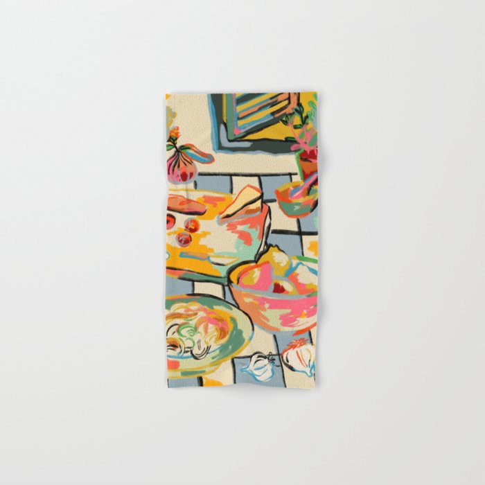 BREAD AND PASTA LOVE  Bath Towel Gallery Image 1