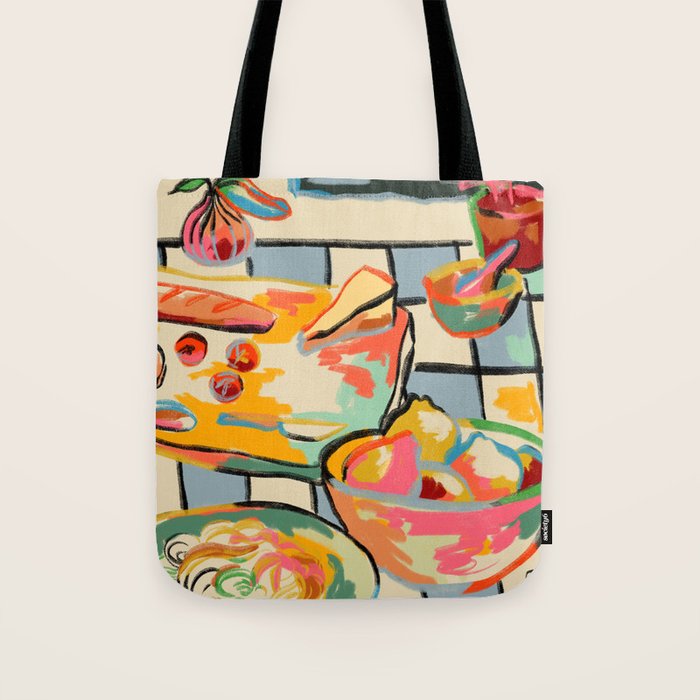 BREAD AND PASTA LOVE  Tote Bag Gallery Image 1