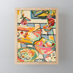 BREAD AND PASTA LOVE  Mini Art Print Gallery Image 1