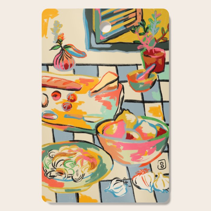 BREAD AND PASTA LOVE  Cutting Board Gallery Image 1