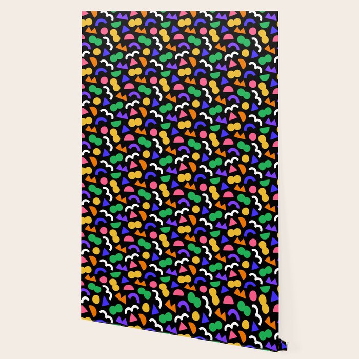 Colorful fun abstract shape art pattern Wallpaper Gallery Image 2