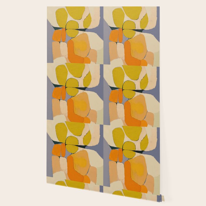 Mid Century Organic Shapes II Wallpaper Gallery Image 2