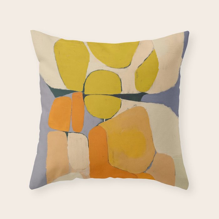 Mid Century Organic Shapes II Throw Pillow Gallery Image 6