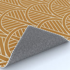 Golden Rattan Fan Pattern Rug Gallery Image 4