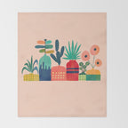 Plant mania Throw Blanket Gallery Image 2