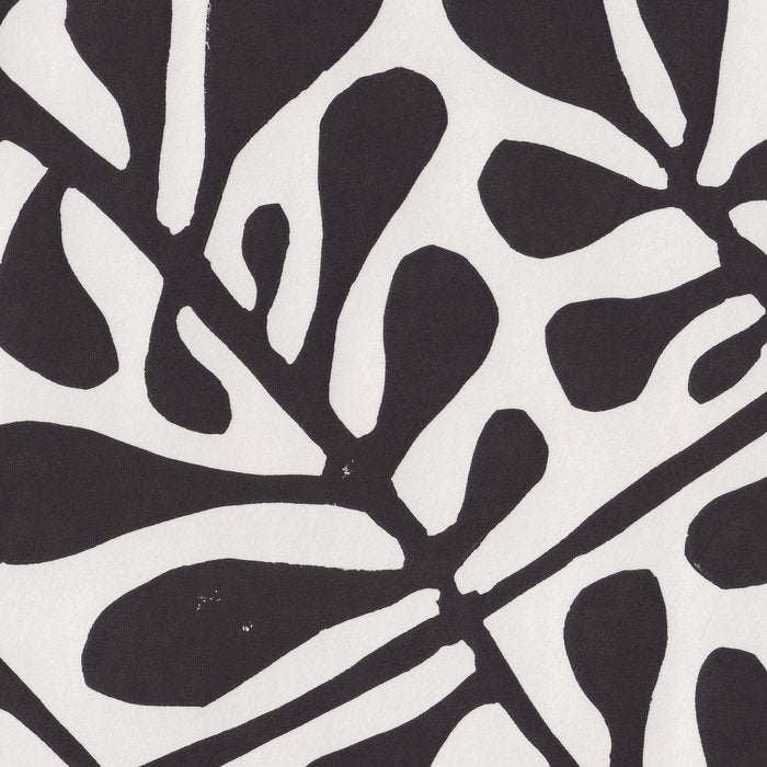 Linocut Plant #2 / Black & White Coffee Mug Gallery Image 2
