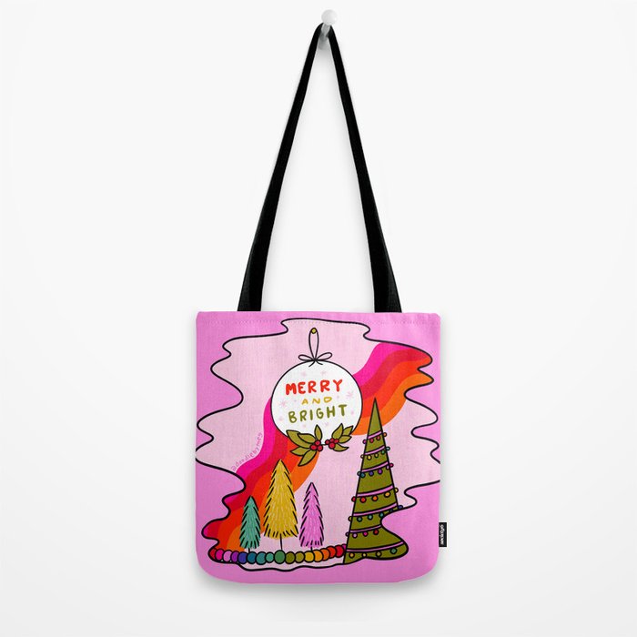 Merry and Bright Tote Bag Gallery Image 2