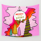 Merry and Bright Wall Tapestry Gallery Image 4