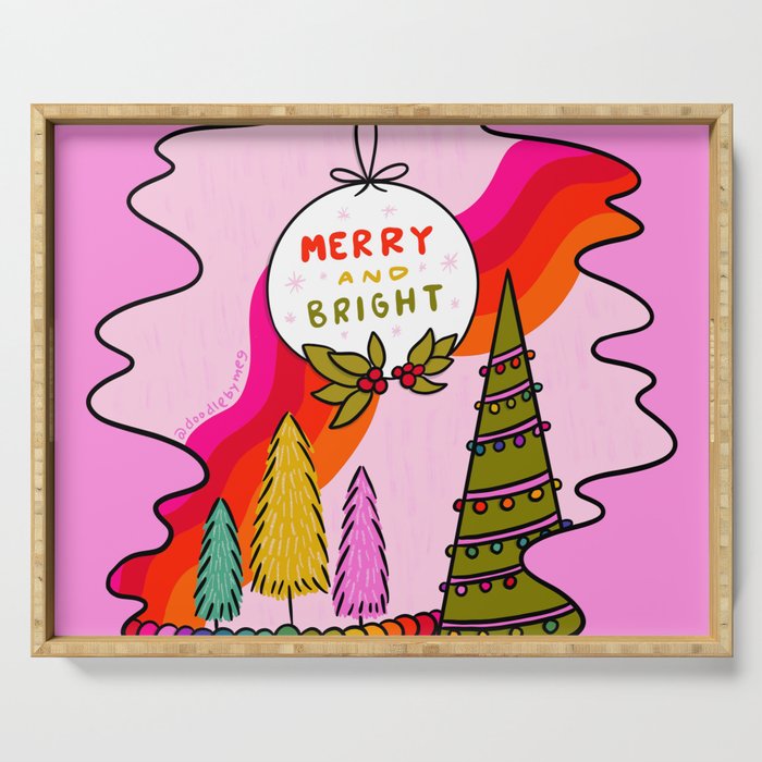 Merry and Bright Serving Tray Gallery Image 1
