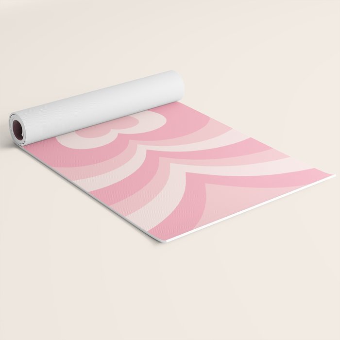 Pink Love Hearts  Yoga Mat Gallery Image 2