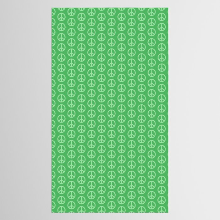 Peace Symbols - Green Tablecloth Gallery Image 2