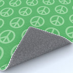 Peace Symbols - Green Rug Gallery Image 4