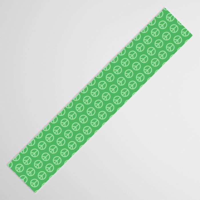 Peace Symbols - Green Table Runner Gallery Image 3