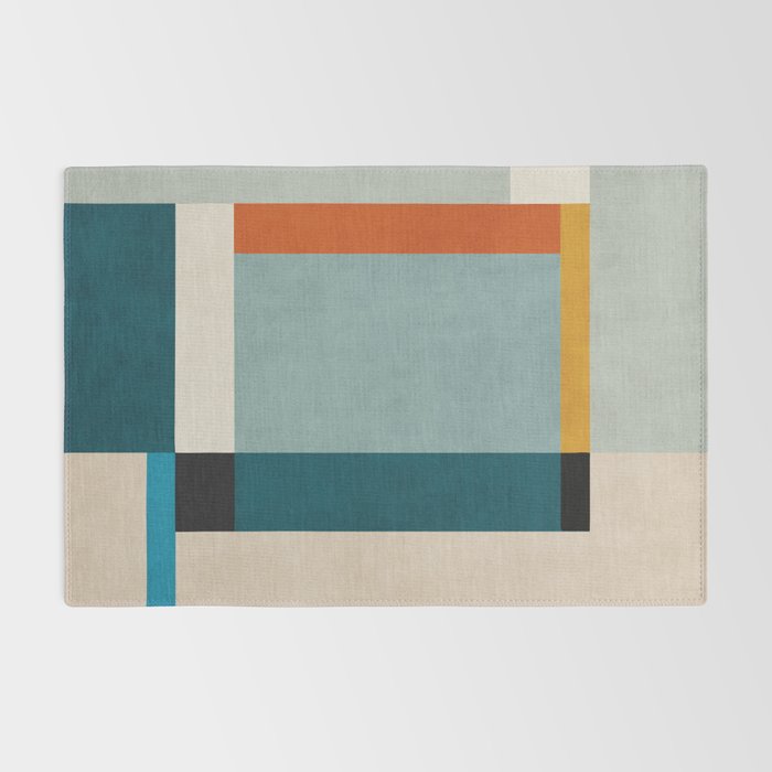 Geometric Minimalist Modern Artwork II Rug Gallery Image 2