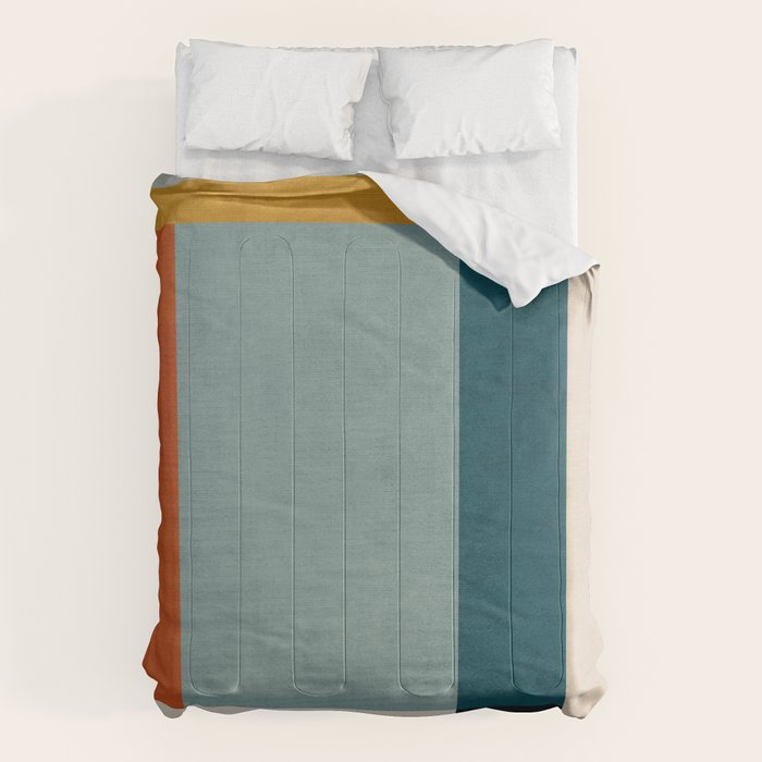 Geometric Minimalist Modern Artwork II Comforter Gallery Image 1
