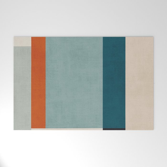 Geometric Minimalist Modern Artwork II Welcome Mat Gallery Image 1