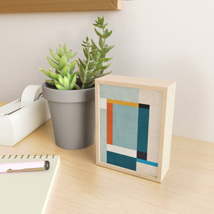 Geometric Minimalist Modern Artwork II Mini Art Print Gallery Image 2