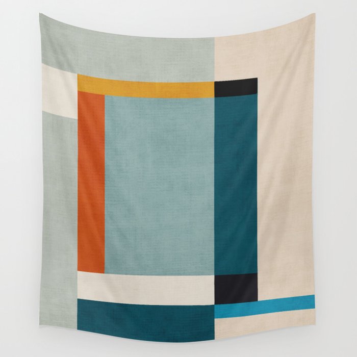 Geometric Minimalist Modern Artwork II Wall Tapestry Gallery Image 4
