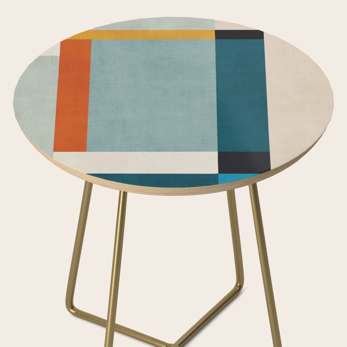 Geometric Minimalist Modern Artwork II Side Table Gallery Image 2