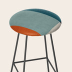 Geometric Minimalist Modern Artwork II Stool Gallery Image 2