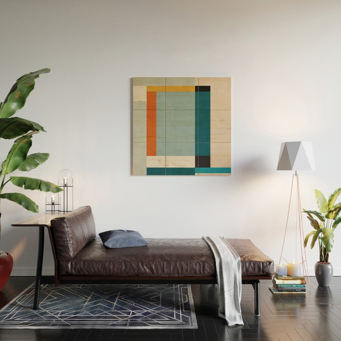 Geometric Minimalist Modern Artwork II Wood Wall Art Gallery Image 2