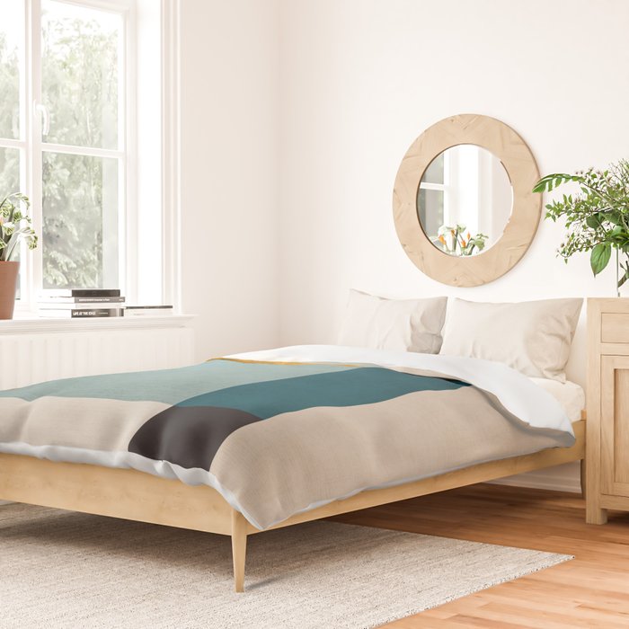 Geometric Minimalist Modern Artwork II Duvet Cover Gallery Image 2