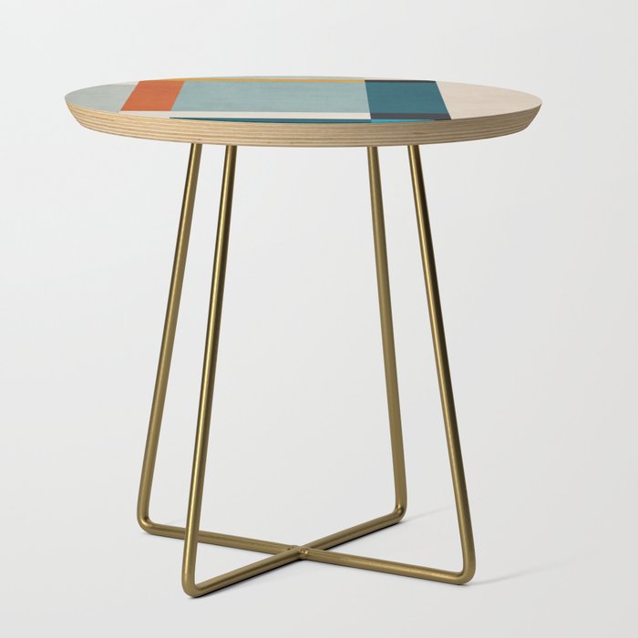 Geometric Minimalist Modern Artwork II Side Table Gallery Image 1