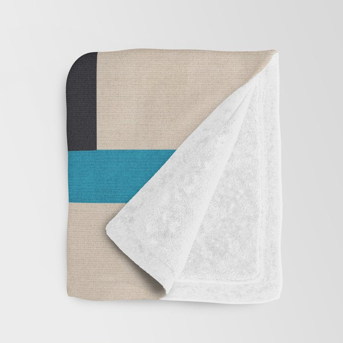 Geometric Minimalist Modern Artwork II Throw Blanket Gallery Image 3