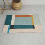 Geometric Minimalist Modern Artwork II Rug Gallery Image 1