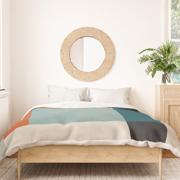 Geometric Minimalist Modern Artwork II Duvet Cover Gallery Image 3