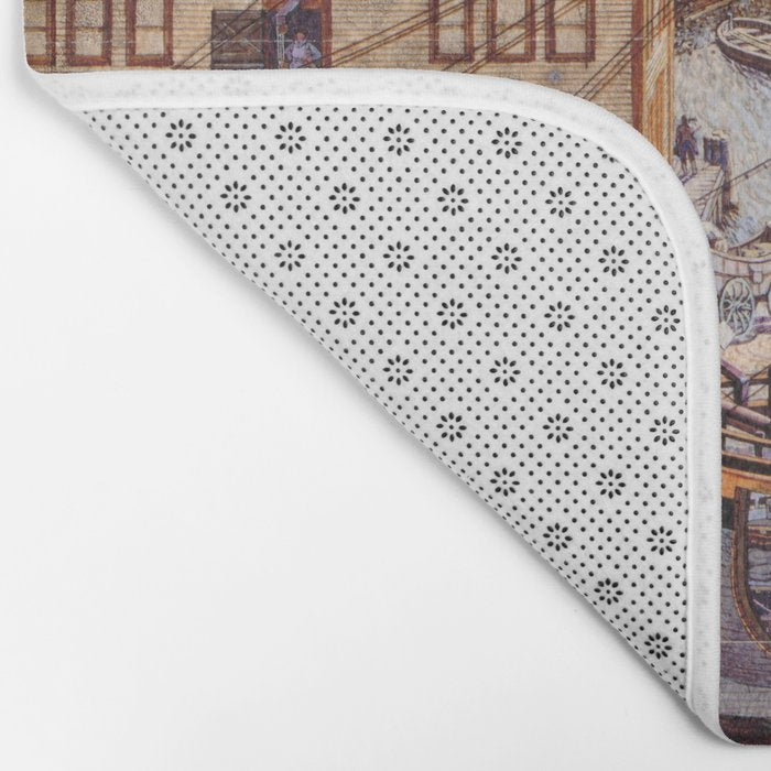 Salem Massachusetts Wharves Diagram Bath Mat Gallery Image 2