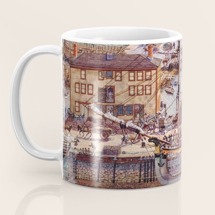 Salem Massachusetts Wharves Diagram Coffee Mug Gallery Image 3