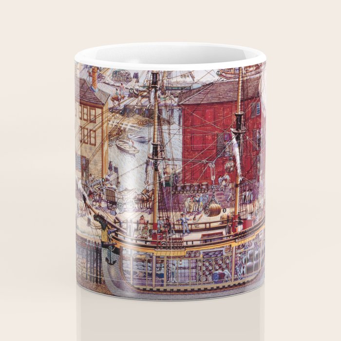 Salem Massachusetts Wharves Diagram Coffee Mug Gallery Image 4