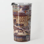 Salem Massachusetts Wharves Diagram Travel Mug Gallery Image 3