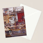 Salem Massachusetts Wharves Diagram Stationery Card Gallery Image 2