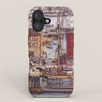 Salem Massachusetts Wharves Diagram iPhone Case Gallery Image 1