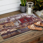Salem Massachusetts Wharves Diagram Outdoor Rug Gallery Image 2