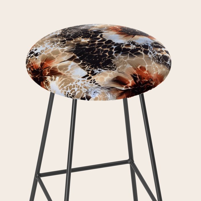 Leopard Pattern Animal Print Stool Gallery Image 2