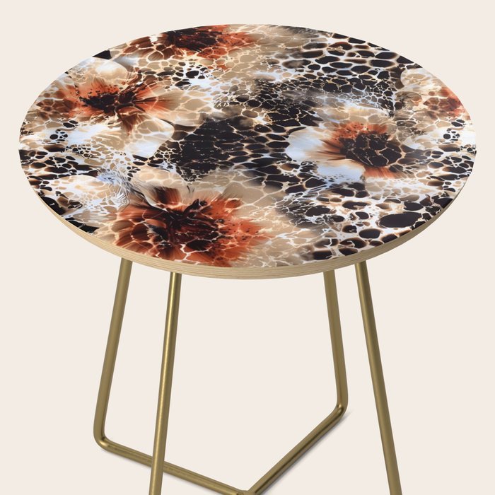 Leopard Pattern Animal Print Side Table Gallery Image 2
