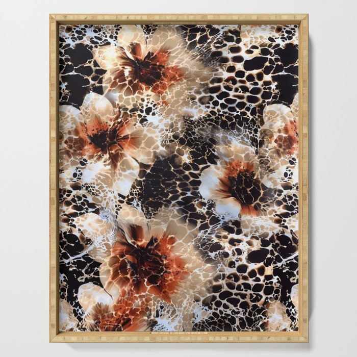 Leopard Pattern Animal Print Serving Tray Gallery Image 1