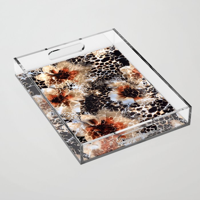 Leopard Pattern Animal Print Acrylic Tray Gallery Image 1