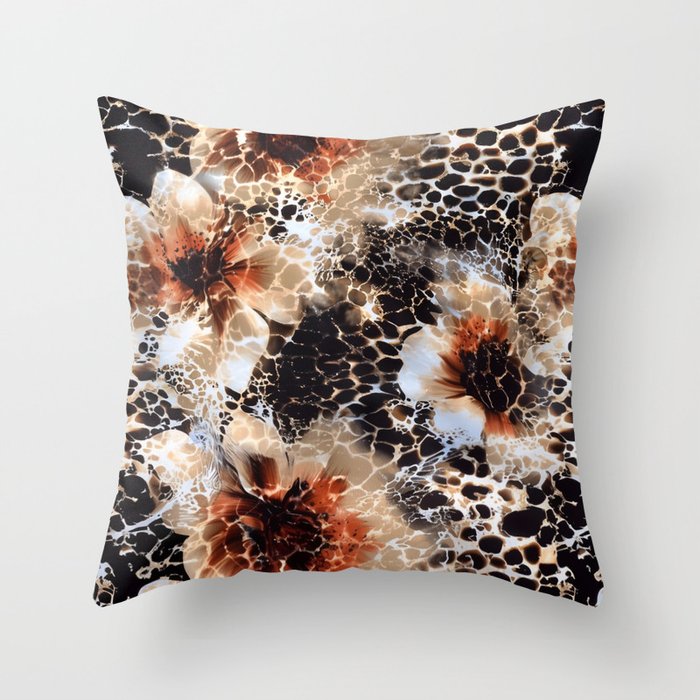 Leopard Pattern Animal Print Throw Pillow Gallery Image 1