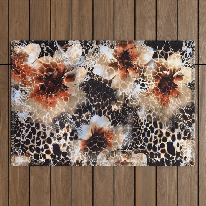 Leopard Pattern Animal Print Outdoor Rug Gallery Image 1