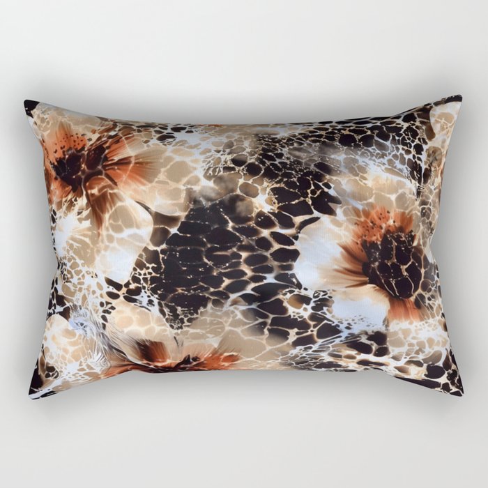 Leopard Pattern Animal Print Rectangular Pillow Gallery Image 1