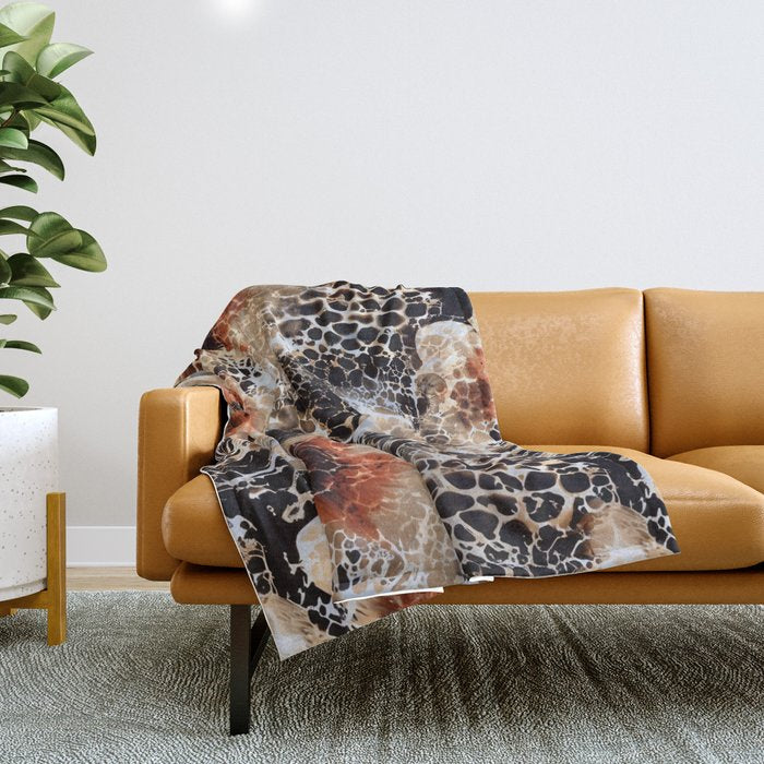 Leopard Pattern Animal Print Throw Blanket Gallery Image 1